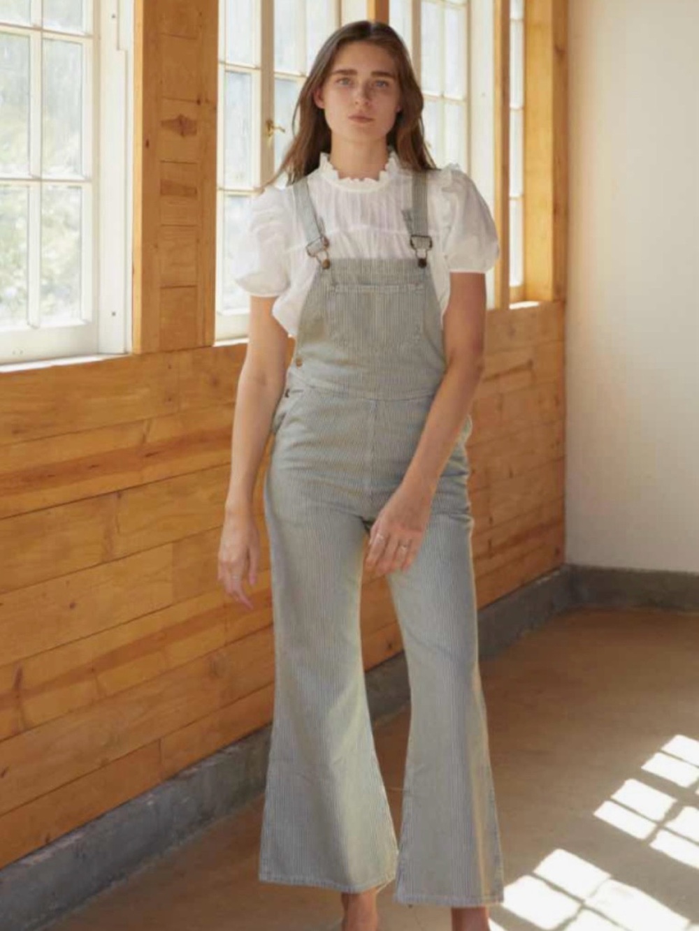 Christy Dawn Billy Overall | Railroad Stripe Denim overalls - 29 NWOT